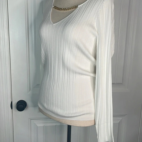 I.N.C. INTERNATIONAL CONCEPTS
Women's Chain-Detail Ribbed Sweater/ White XL - Picture 8 of 10